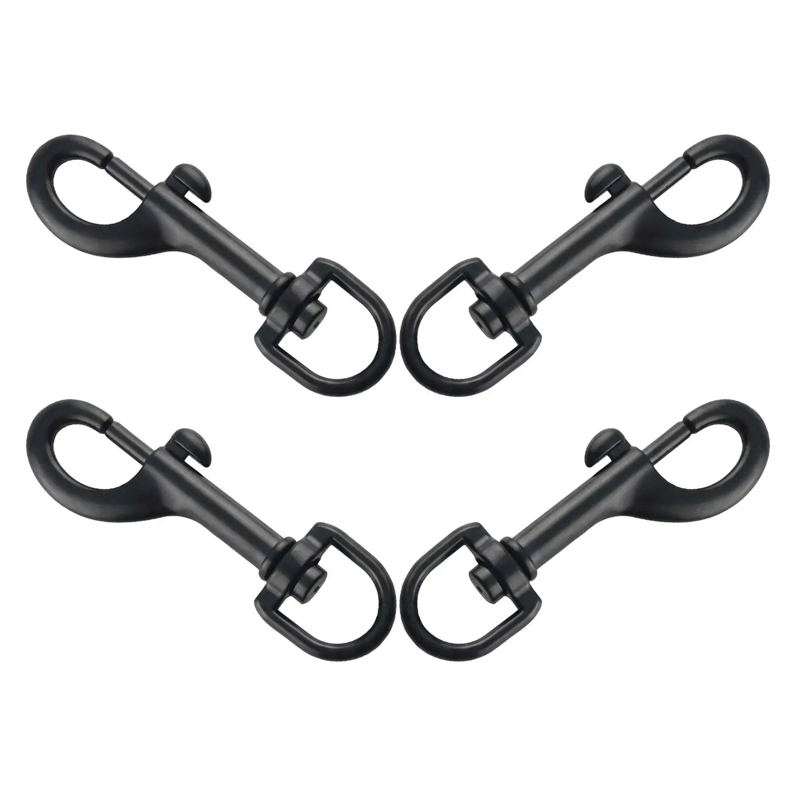 4Pcs Swivel Eye Hook Flag Pole Zinc Alloy Stainless Steel 360 Degree Rotation Flag Rope Cable Chain Hardware Trigger Snap Hooks