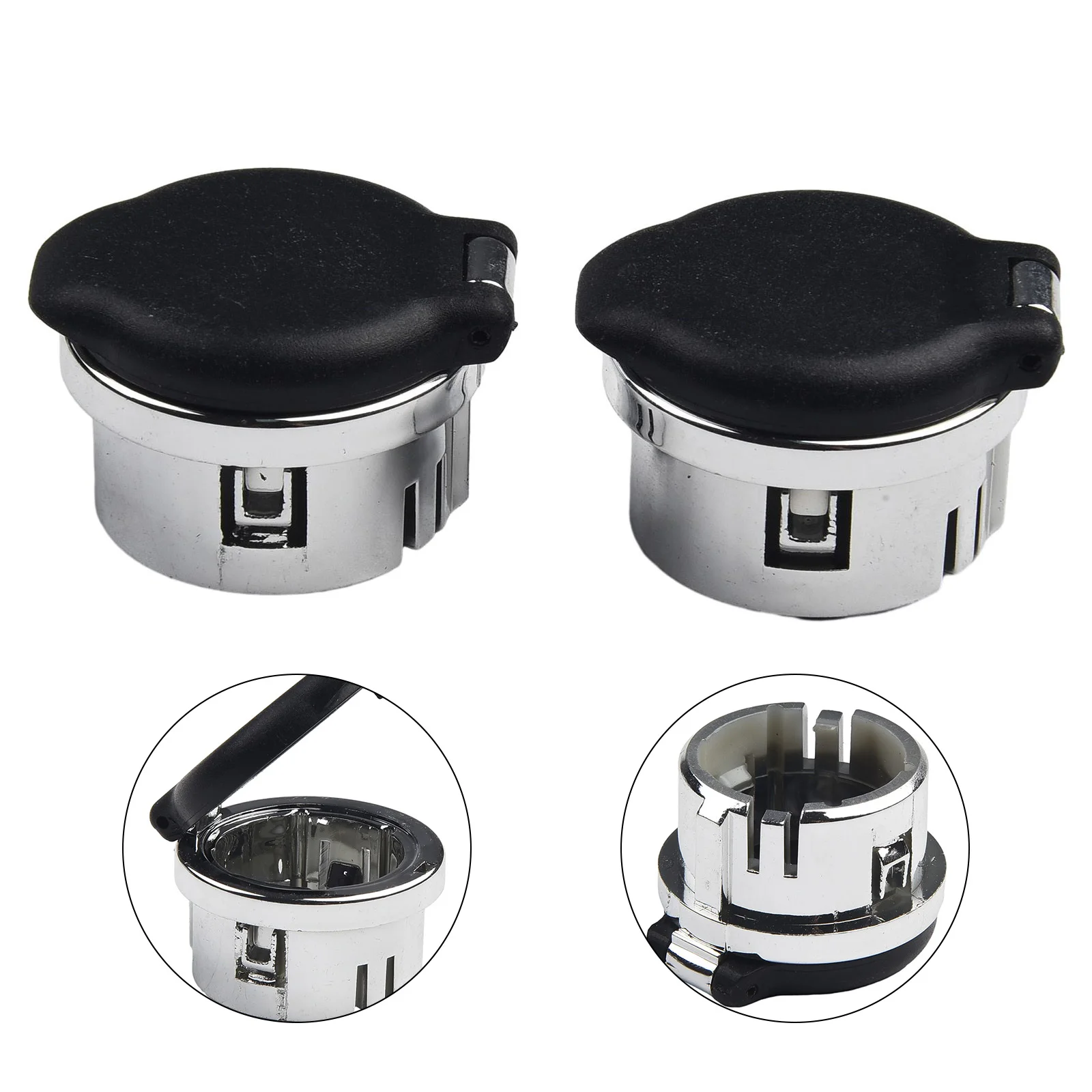 غطاء مخرج طاقة أسود ABS جديد 2 × أجزاء ساخنة عالية الجودة وعالية القوة 20983936 ملحقات استبدال مباشر