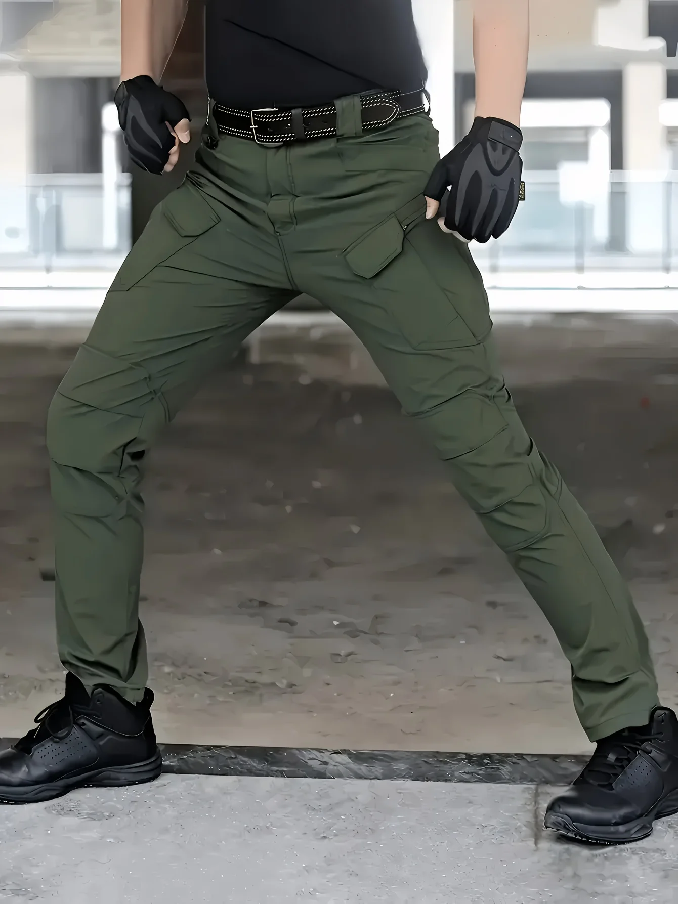 6XL Plus Size Men's Tactical Cargo Pants Outdoor Casual Sports Hiking Fishing Waterproof Multi-pocket Trousers