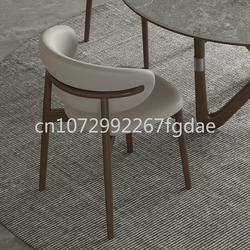 Dining Chair, Household Solid Wood Chair, Coffee Shop Leisure Chair, Designer Restaurant Backrest Chair