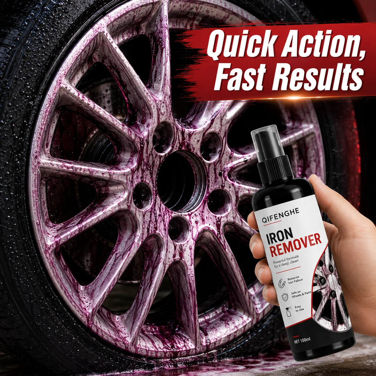 Iron Remover Wheel Rim Cleaner Protect Wheels And Brake Discs From Iron Dust Rim Rust Cleaner Auto Detail Chemical Car Care