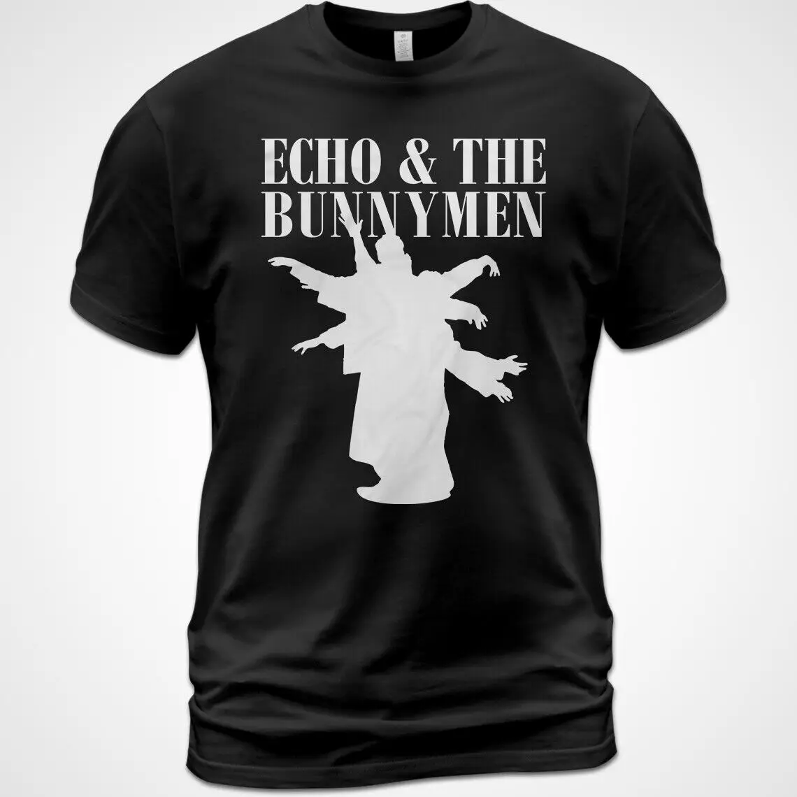 Cotton Unisex T-shirt Echo & the Bunnymen Music Tee Ian McCulloch Will Sergeant