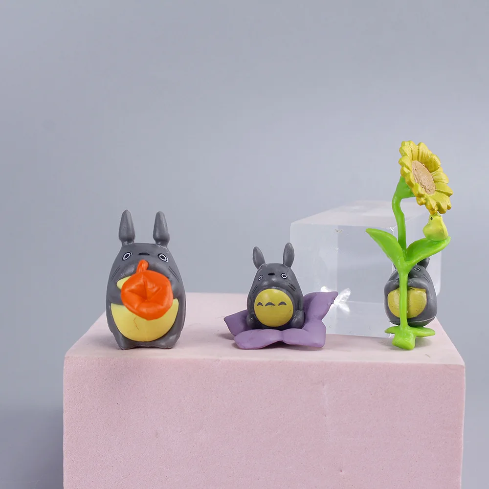 1-12 stücke Anime Miyazaki Hayao Serie Totoro Figur Mini Statue Niedlichen Spielzeug Zimmer Ornamente Pvc Figuren Spielzeug Kind geschenke Sammlerstücke – Detail 12