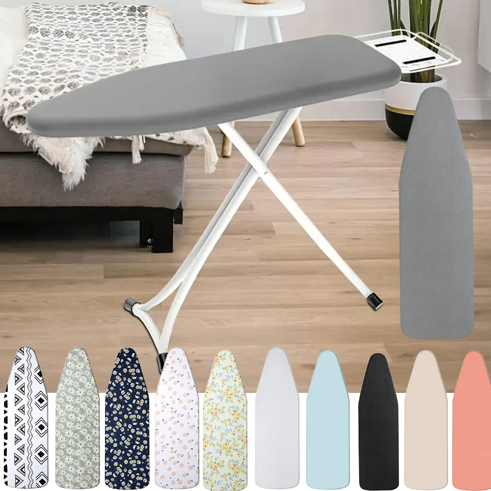 

1PC Thick Filling Home Ironing Board Replacement Cloth Cover with Elastic Edges,High Temperature Non Fading Cloth Cover 다리미판 커버