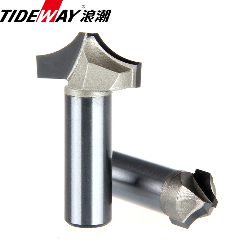 Imagem -06 - Tideway Carboneto de Tungstênio Arc Router Bits r Ângulo de Madeira de Grau Profissional Entalhando Cnc Ferramenta de Fresagem para Madeira