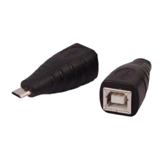 Micro USB to USB B Female Adapter Phone Tablet Converter Micro to B Female Connector for Printer Scanner