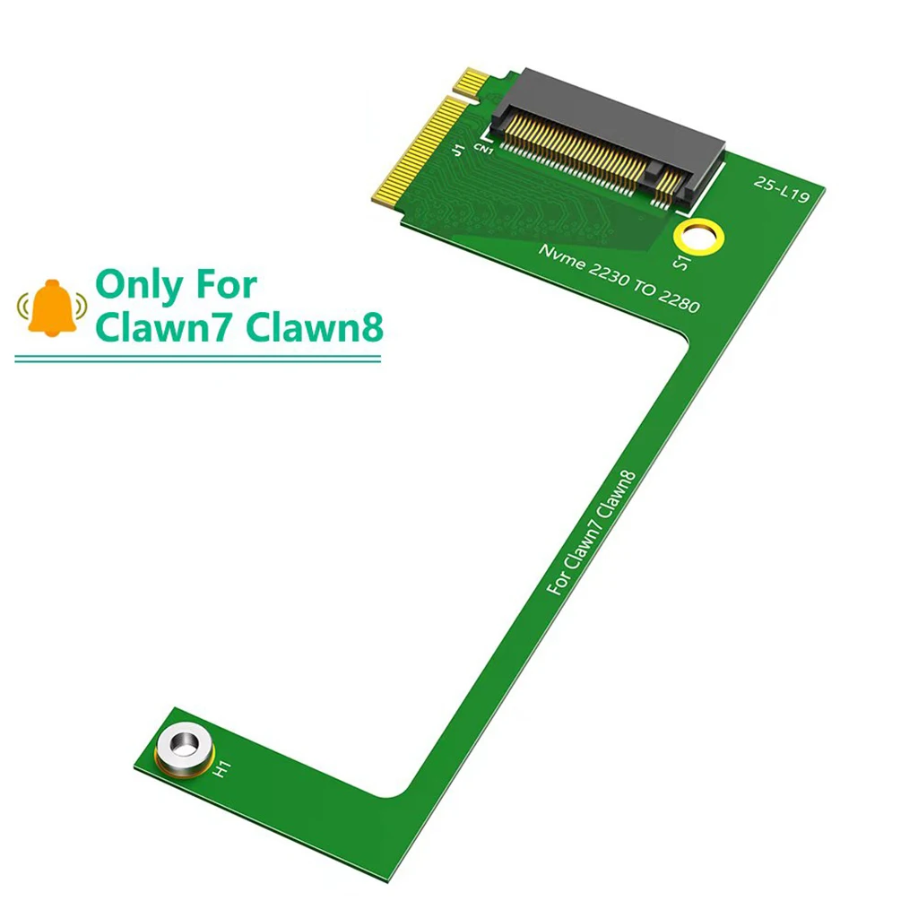 For MSI Claw7 Claw8 8AI Conversion 2230 to 2280 SSD Hard Drive 90 Degree Expansion Board for NVME M-Key M2 PCIe 4.0 Adapter Card