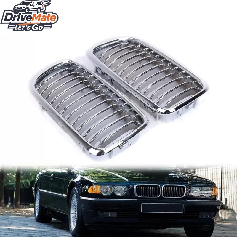 

Front Bumper Chrome Radiator Kidney Grille for BMW E38 740i 740iL 750iL 4DR