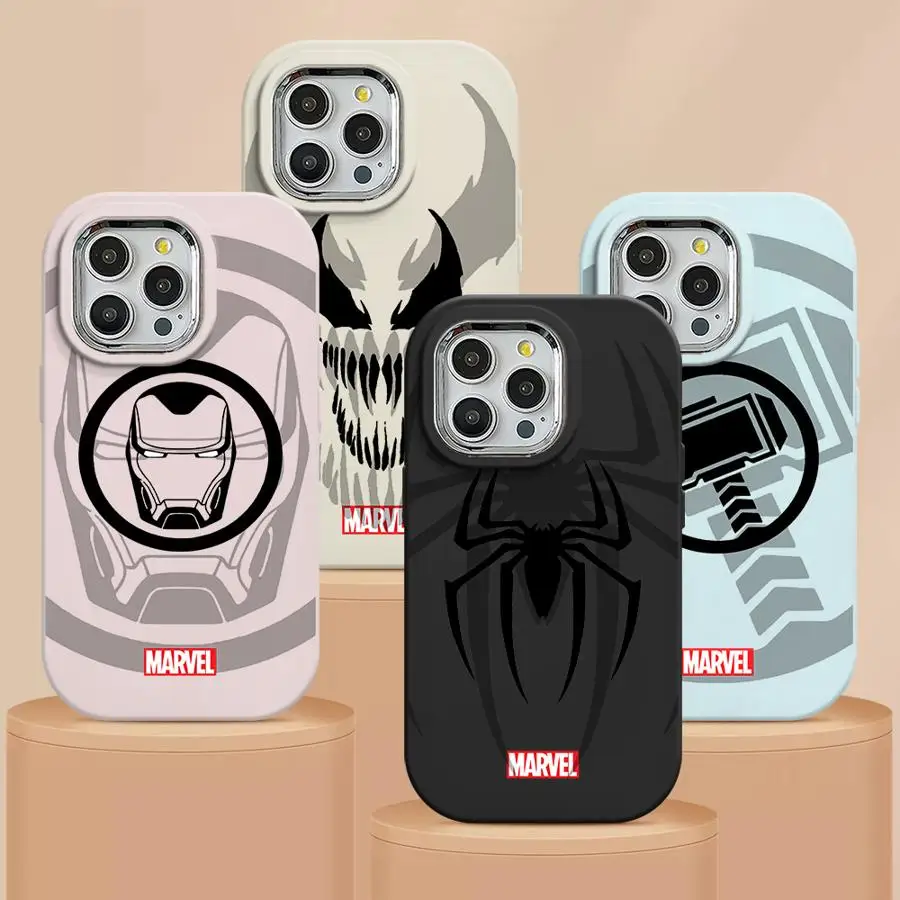 Marvel Avengers Hero Logo Case for Samsung Galaxy A20 A51 A30 A50 A71 A03 A05s A04 A02 A03s A31 A10s 4G Bumper Capa Cover