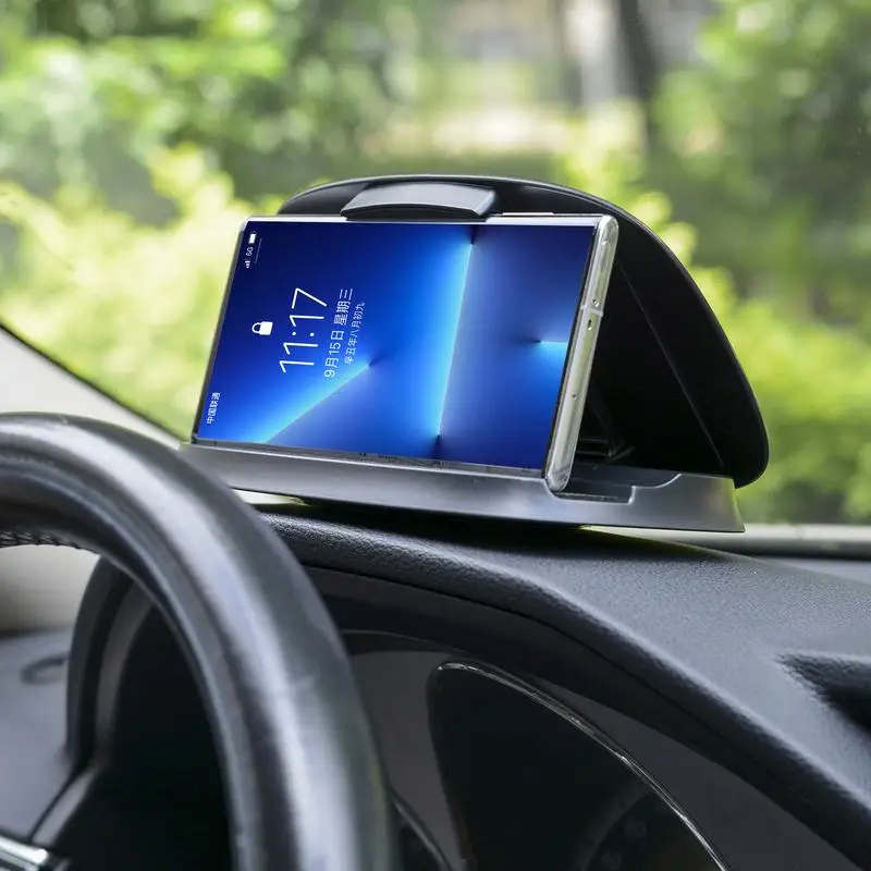 Car Phone Holder With Parking Number Plate 360 Rotate Auto Dashboard Cell Phone Stand Clip-on Phone Rack For Car Interior