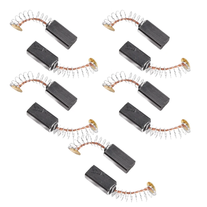 【Z66L】 10 أزواج من فرش الكربون بمحرك 12.7 × 5.5 × 4 مم للمثقاب الكهربائي