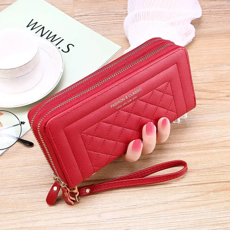 Pu Leather Women Wallets Purses Fashion Long Zipper Women\'s Wallet Money Coin Holder Female Long Purse Female Handbags