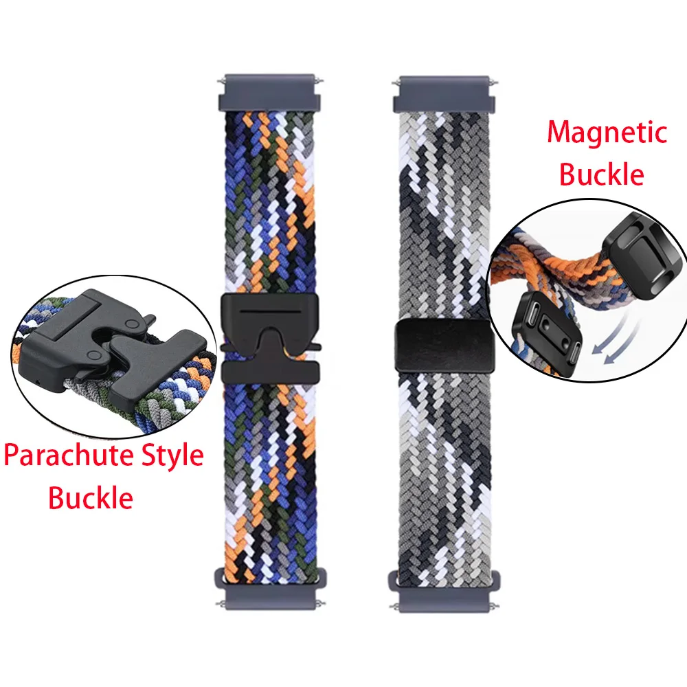 Watch Strap for Coros Pace 4 Sport Watch fit Pace 3 2  Apex 2 Pro Nylon Parachute Style Magnetic Buckle Watchband