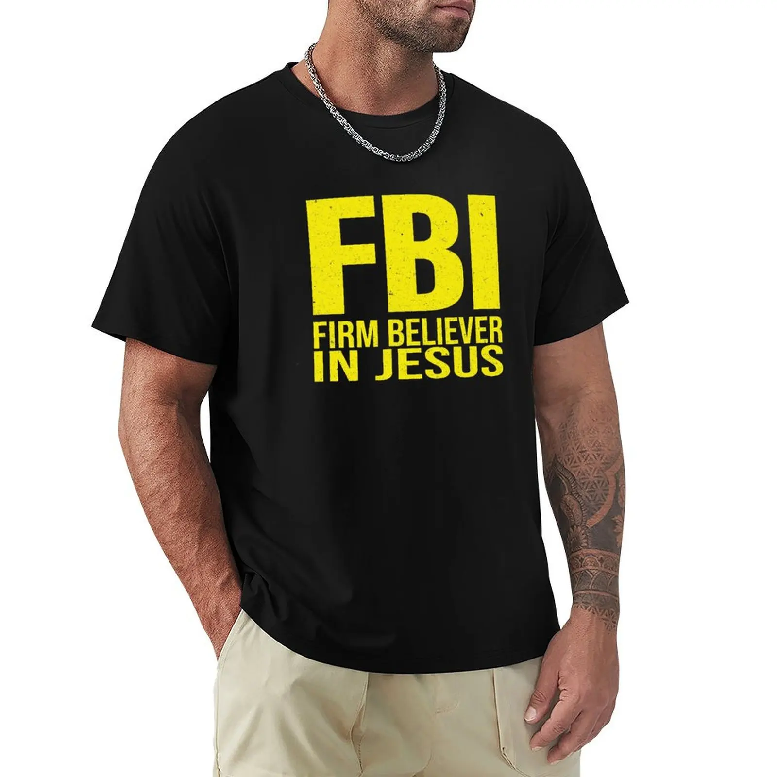 Firm Believer In Jesus Christian Faith Believer Gift T-Shirt aesthetic clothes cute clothes boys animal print outfits for men