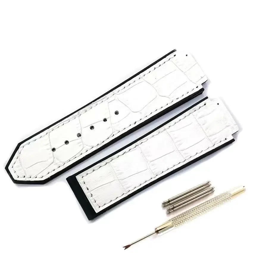 ساعة بديلة من الجلد للرجال والنساء ، حزام سيليكون رياضي ، الموضة ، 19 حزام x 25 ساعة