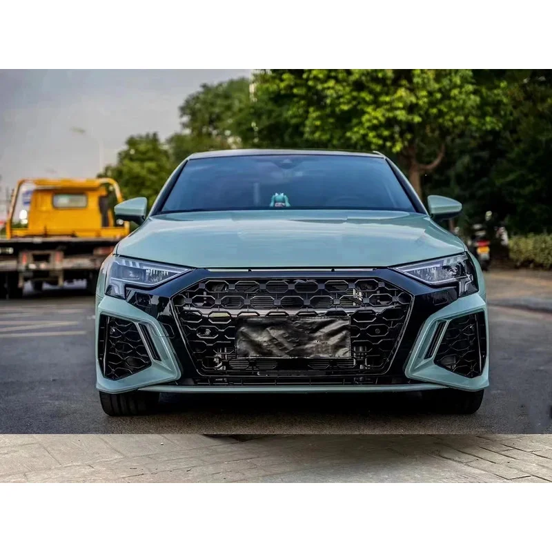 

For A3 2021-2024 Upgr to A3 RS3 New Den Bodykit Grille Front Bumper High Quality PP Grille Bodykit