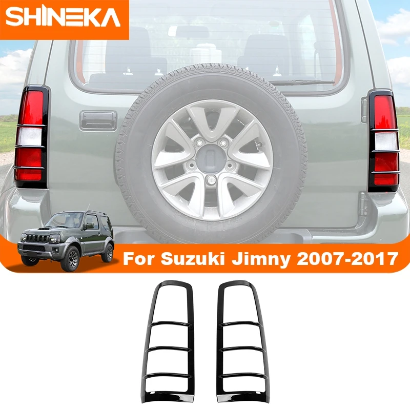 

SHINEKA Car Rear Light Lamp Decoration Cover Tailight Lamp Guards Trim Sticker Fit For Suzuki Jimny 2007 Up Exterior Accessories
