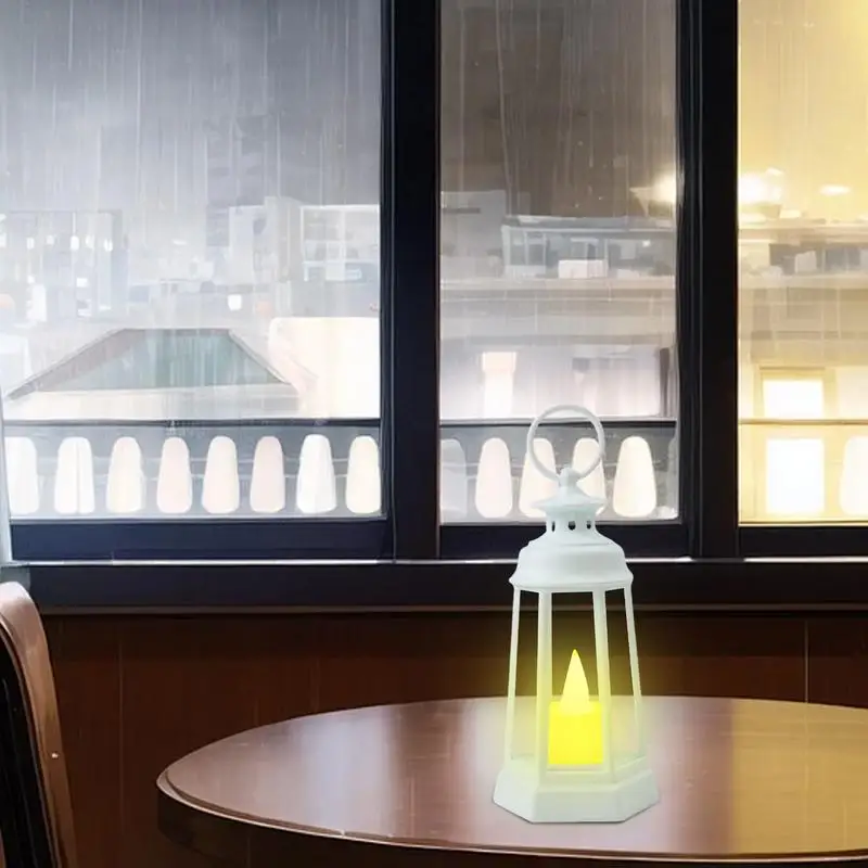 โคมไฟเทียนไม่มีเปลวไฟ, โคมไฟ LED อบอุ่นเทียนเครื่องประดับการตกแต่งบ้านเทียนย้อนยุค