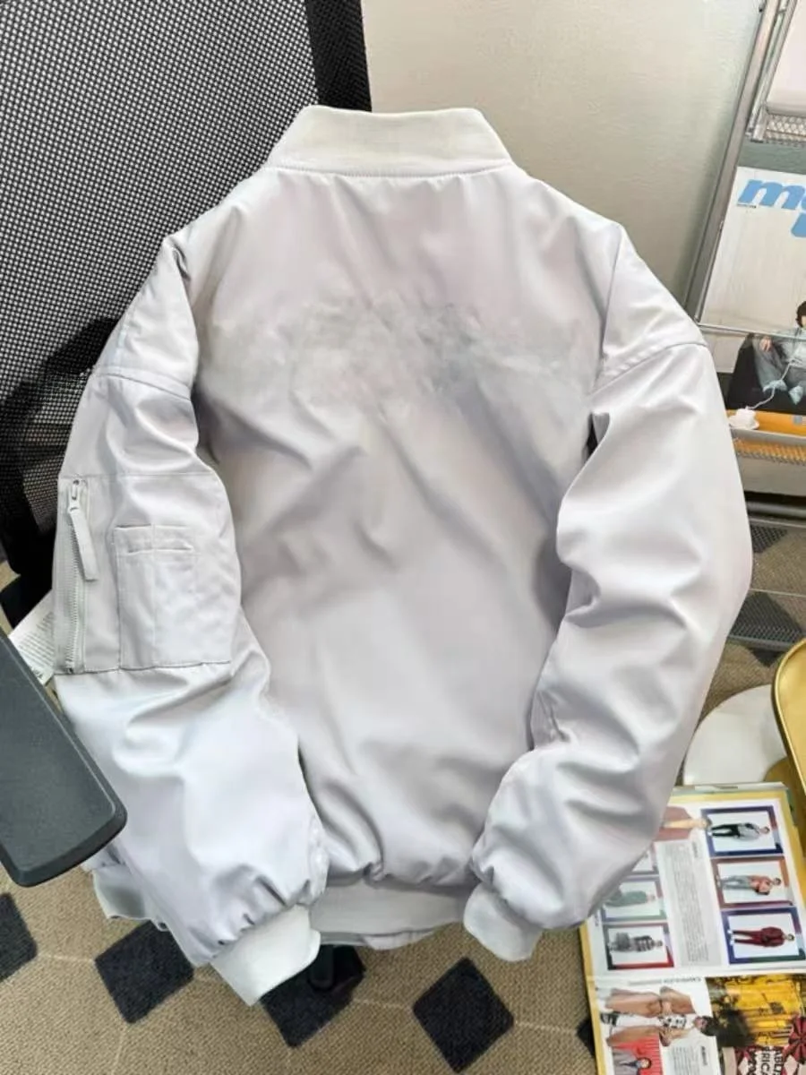 

Thiened American Vibe вышивка пара джетов бейсбол Sle мужчины женщины пальто повседневная одежда осень зима полиэфирное волокно