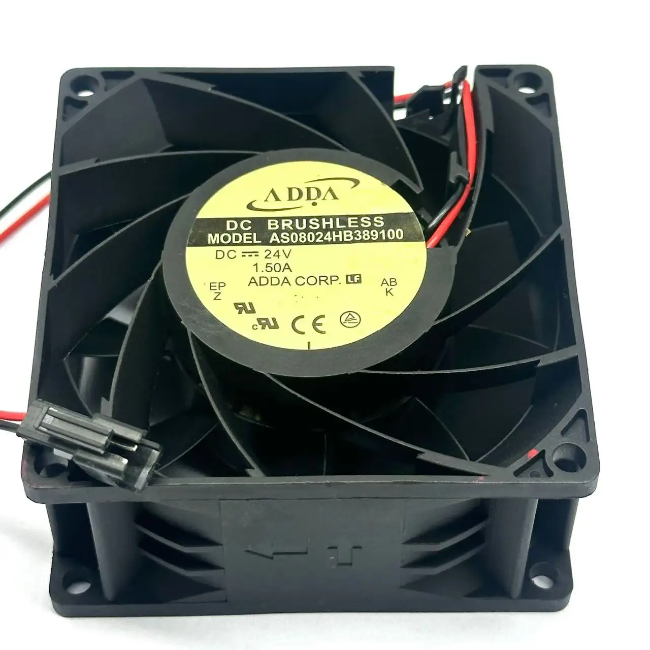 ADDA AS08024HB389100 DC 24V 1.50A 80x80x38mm 2-Wire Server Cooling Fan