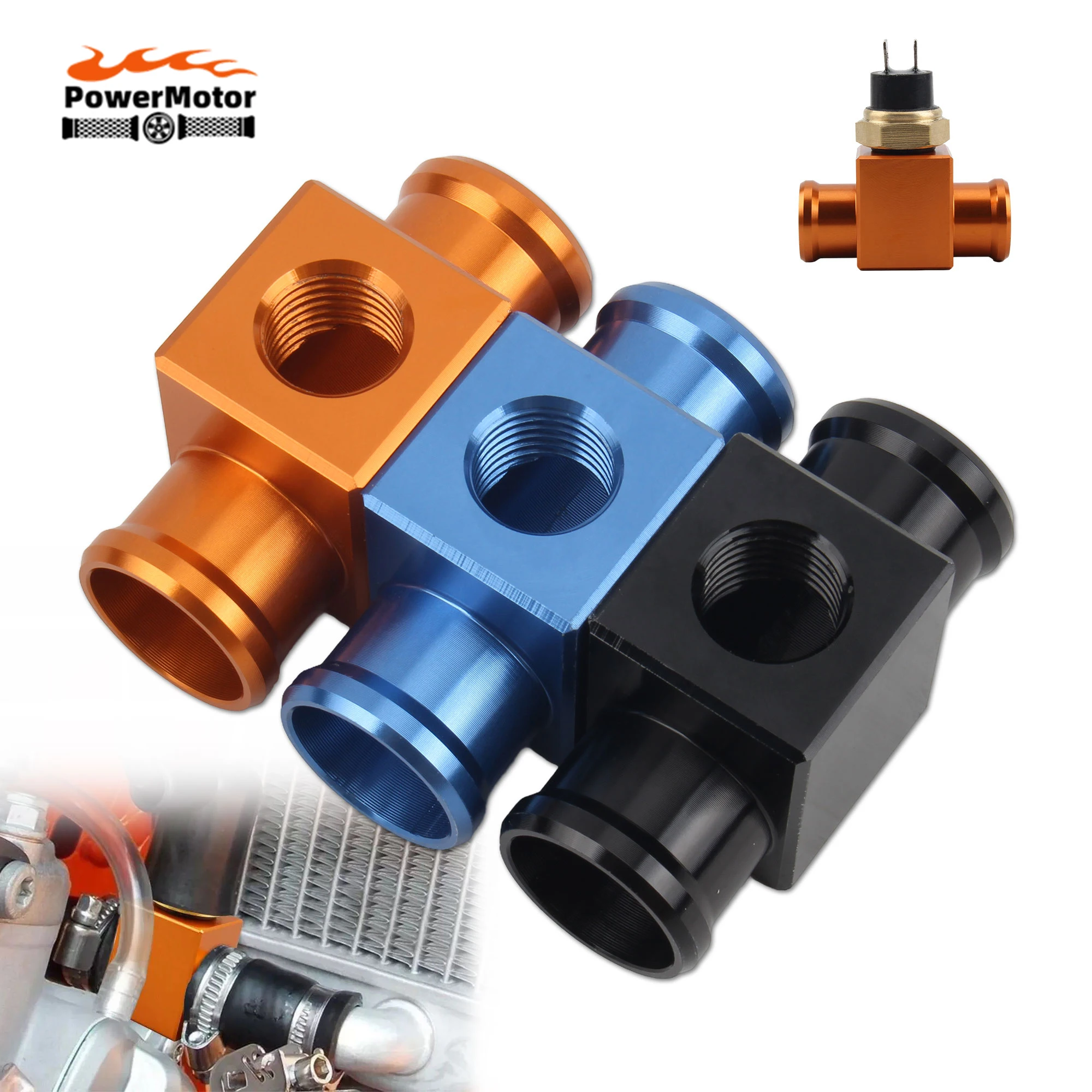 

Universal Motorcycle Temperature Sensor Switch Radiator Coolant For KTM Yamaha Kawasaki Honda 125-530 EXC EXCF XC 19.5mm Parts