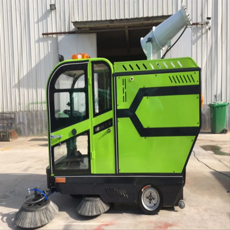 YG Mechanical Green Street Sweeper Machine Roller Johnston Brushes Road Sweeper Electric Road Sweeper Parking Lot Snow Sweeper