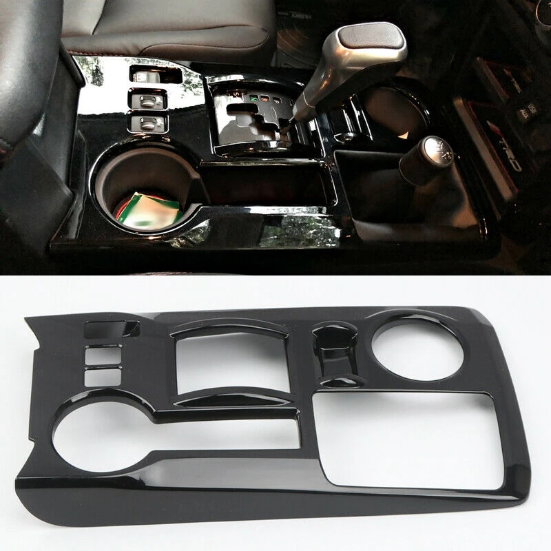 Interior Gear Shift Panel Cover Trim For Toyota 4Runner 2010 - 2021 Bright Black