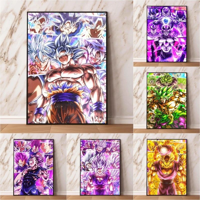 

Canvas Classic poster Dragon Ball Goku Painting Gifts Cartoon Character Picture Hanging Kid Action Figures Modern Living Room