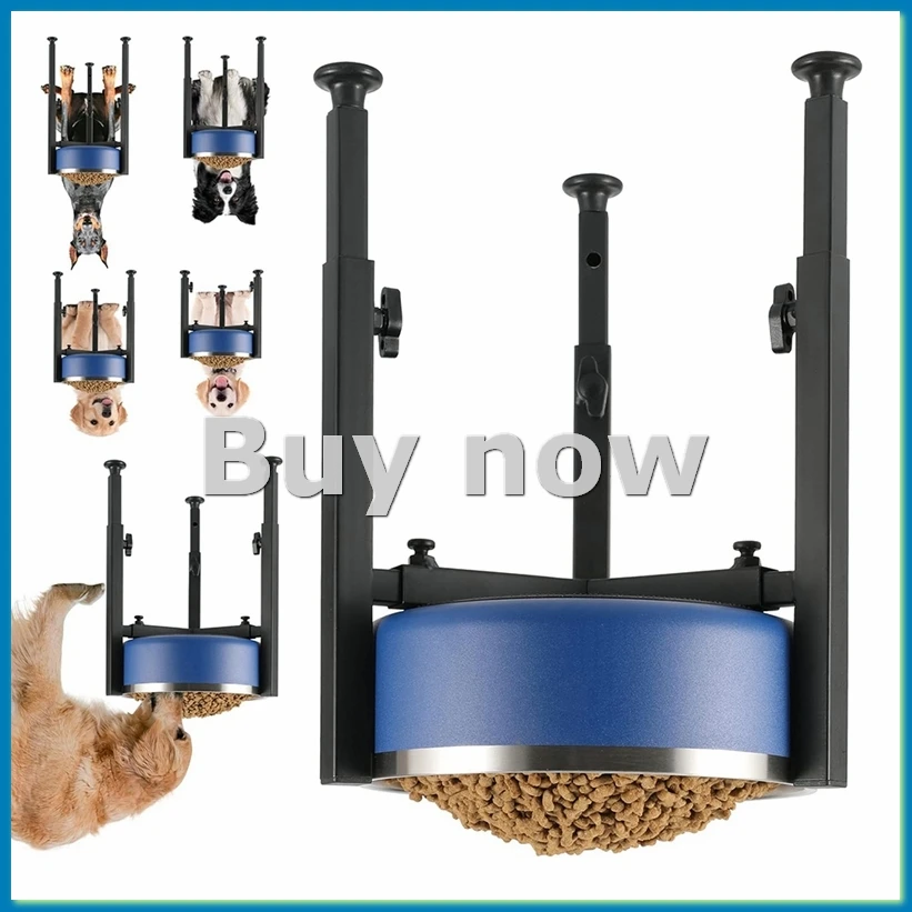 Dog Bowl Stand,Tall Dog Food Stand Adjustable,Elevated Dog Bowl Holder Raised Water Feeder for Medium,Large Dog-A75P