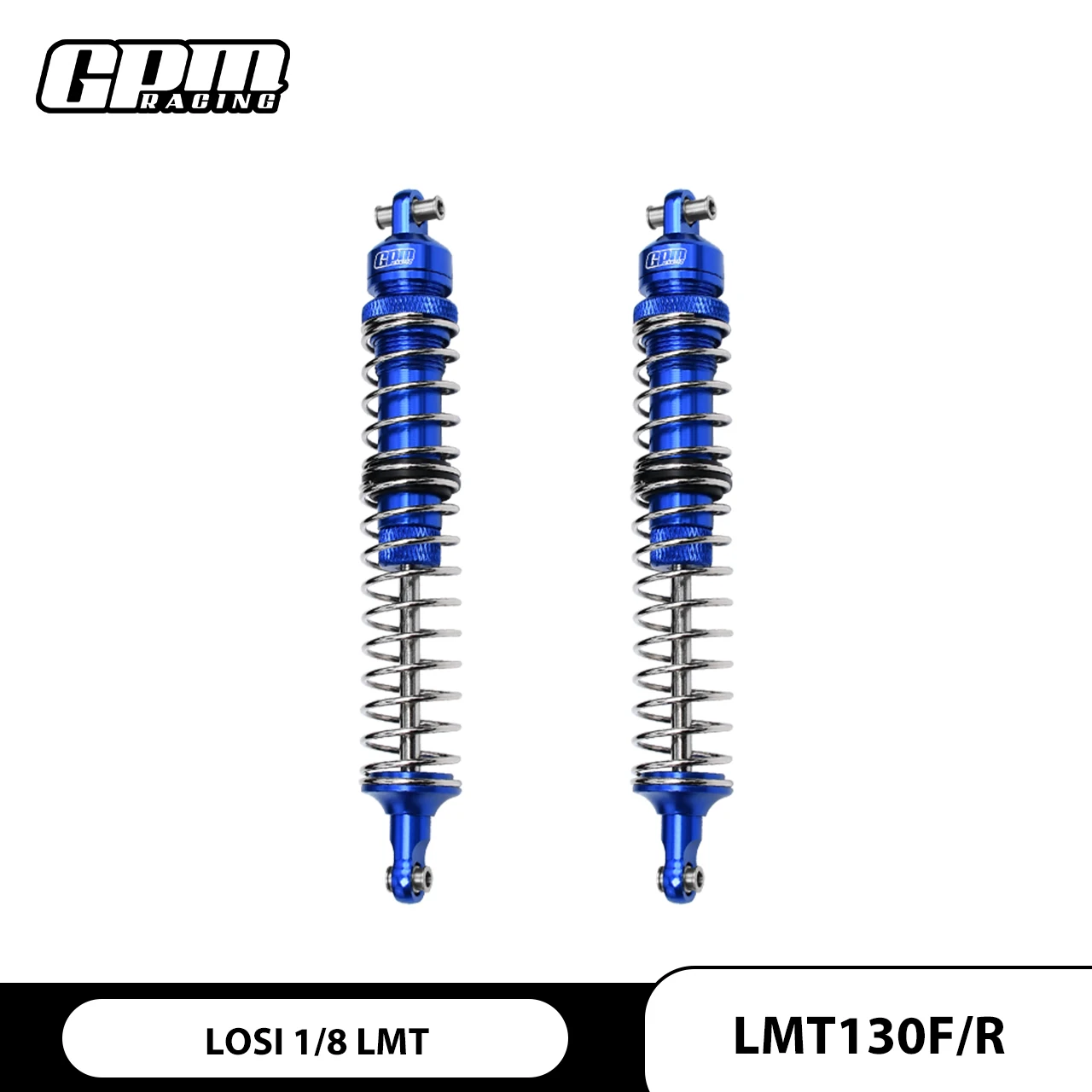 GPM Alloy Front/Rear Adjustable Spring Dampers For LOSI 1/8 LMT Solid Axle