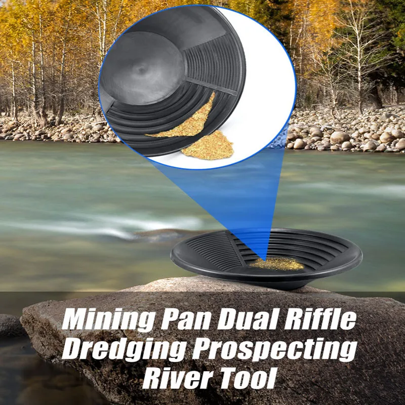 Imagem -03 - Plastic Gold Pan Wash Basin Nugget Mining Dragagem Ferramenta de Prospecção River O24 Dropship Venda Quente
