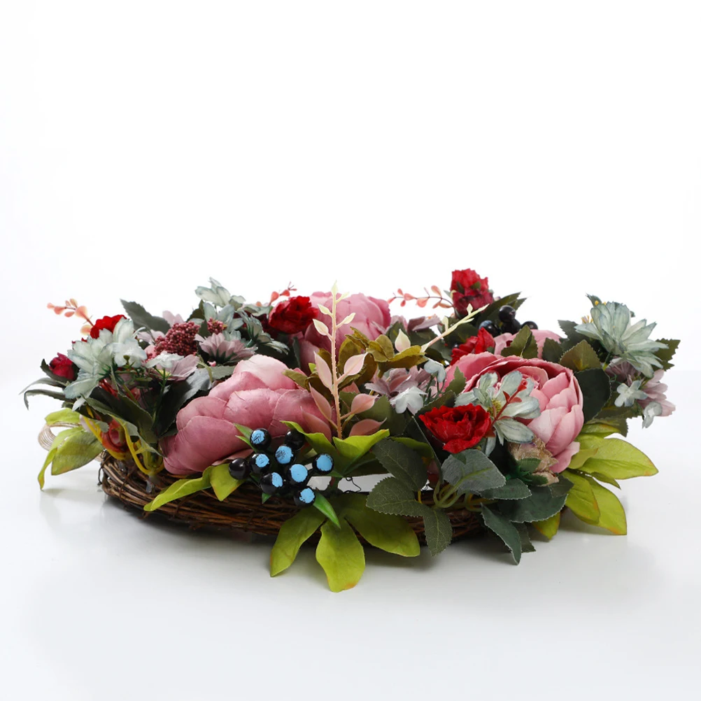 

Simulated Peony Home Wall Hanging Decor Lifelike Plastic Wedding Party Christmas Delicate Door Decorations