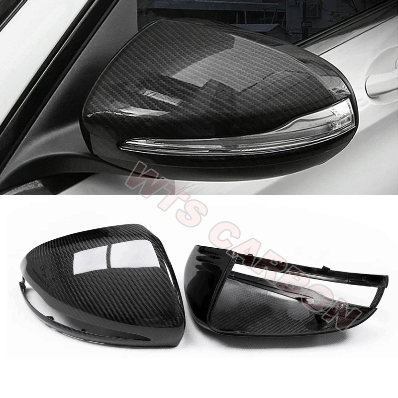 

RHD For Mercedes Benz C GLC S E Class W205 X253 W222 W213 W238 Full Dry Replacement Carbon Side Rearview Mirror Cover Caps