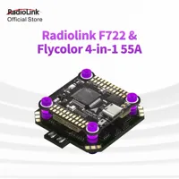 Radiolink F722 Betaflight INAV Flight Controller Stack OSD 8CH F7 FC,  55A 4 in1 ESC for FPV Racing Drone Quadcopter Aircraft