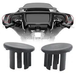 Motorcycle Parts Matte Black ABS Plastic Fairing Mirror Hole Plug Kit For Harley CVO Street Glide FLHXSE FLHX 2023 2024 -Later