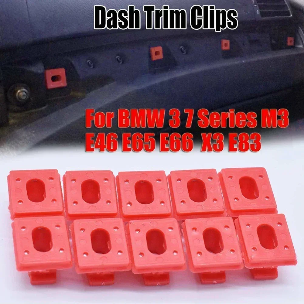 Car Fasten Clips For BMW 3 Series E46 E65 E66 E83 323i 328i 323Ci Insert Grommets Panel Fixing Buckle Dash Trims Clips Retainer