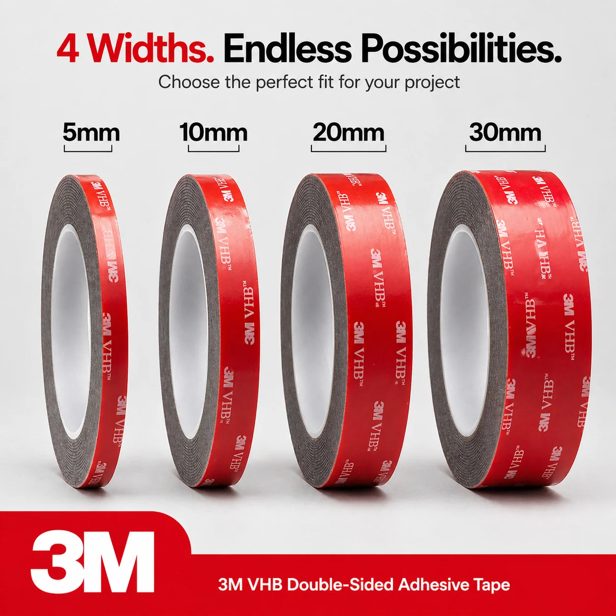 3m-5611-vhb-double-sided-tape-11mm-gray-heavy-duty-waterproof-acrylic-foam-tape-for-car-trim-spoilers-emblems
