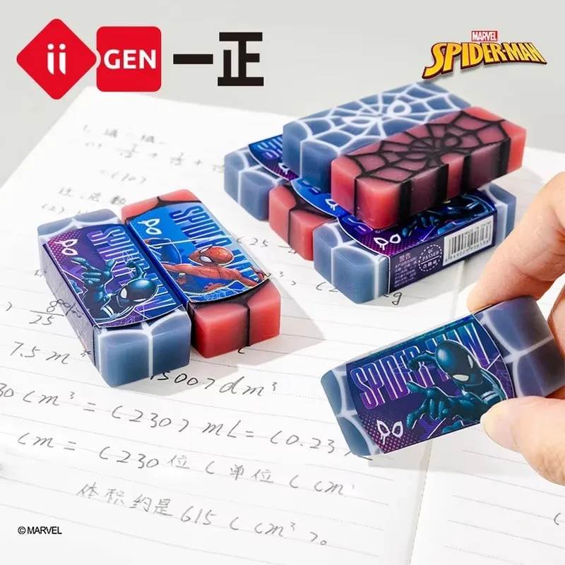 

24 шт., ластик для карандашей Disney Spiderman, канцелярские принадлежности для студентов, детский ластик для карандашей, школьные принадлежности, оптовая продажа, приз