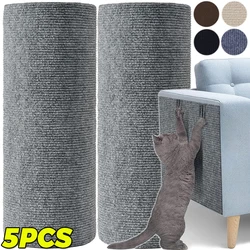 1/5PCS Cat Scratching Mats Self-adhesive Wall Tape Trimmable Cat Climbing Carpet Furniture Protection Stickers Home Pet Supplies