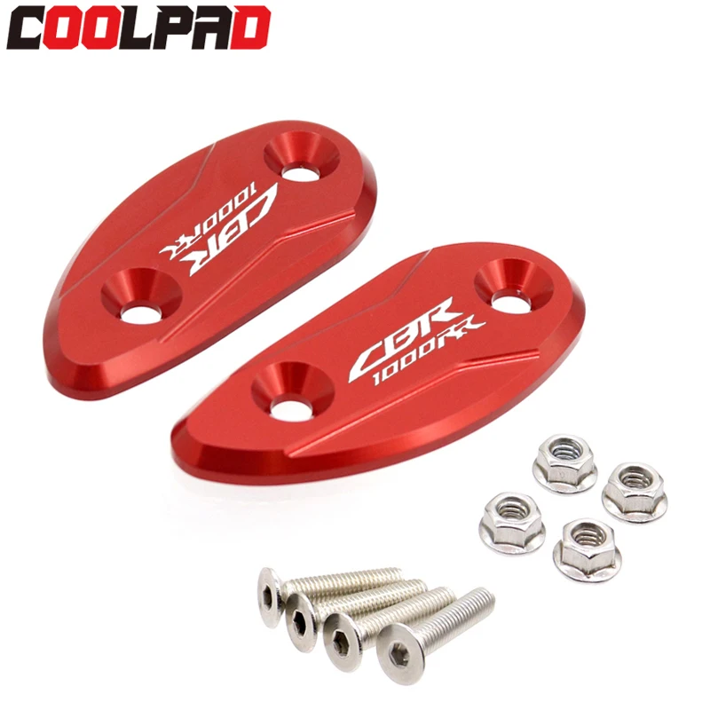 Motocicleta Espelho Hole Cover, pára-brisas, Espelho Conduzido Eliminadores Cap para HONDA CBR 1000 RR CBR1000RR 2008-2024 2016 2015 2014