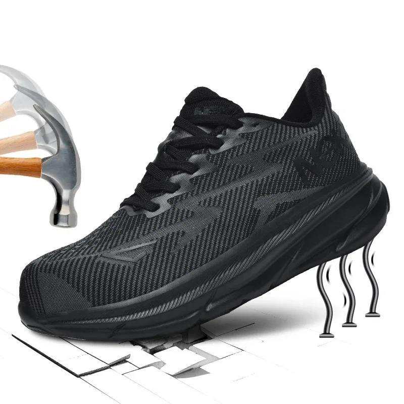 

New Type Of Men'S Safety Anti-Crush Anti-Puncture Work Shoes, Fashionable Casual Sports Protective Men'S Shoes