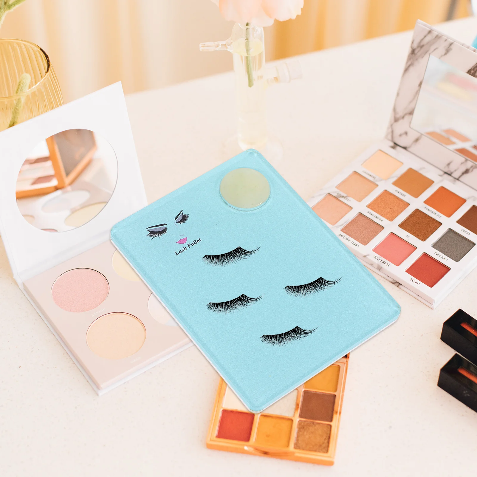 

Eyelash Pallet Lash Extension Holder Acrylic Material Comfortable Pick Up Individual Lashes Reduce Application Time