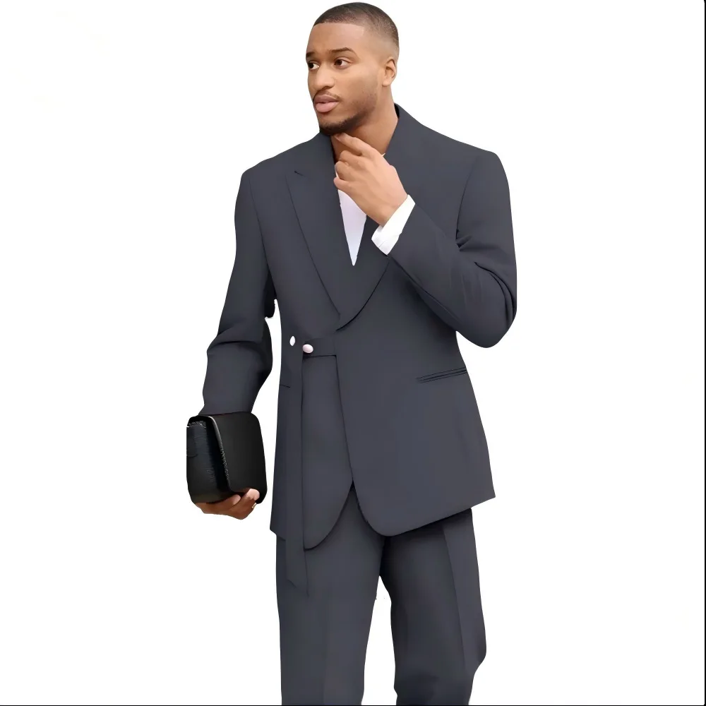 Ensemble de costume pour homme, ample et de grande taille, léger, pour un usage quotidien décontract