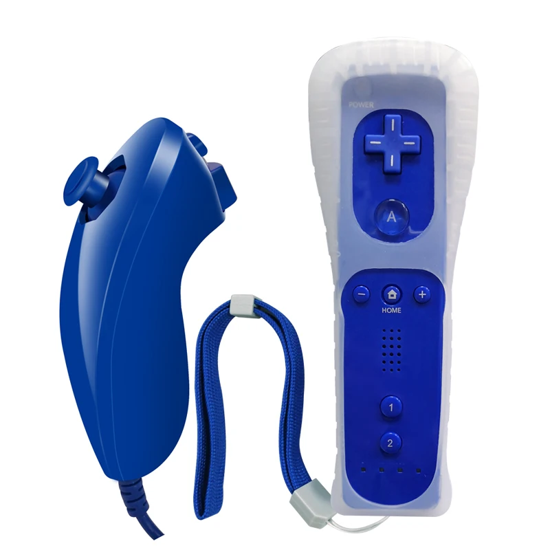 Ohne Motion Plus-Fernbedienung für Wii Remote Gamepad für Nintendo Wii Games Control mit Silikonhülle