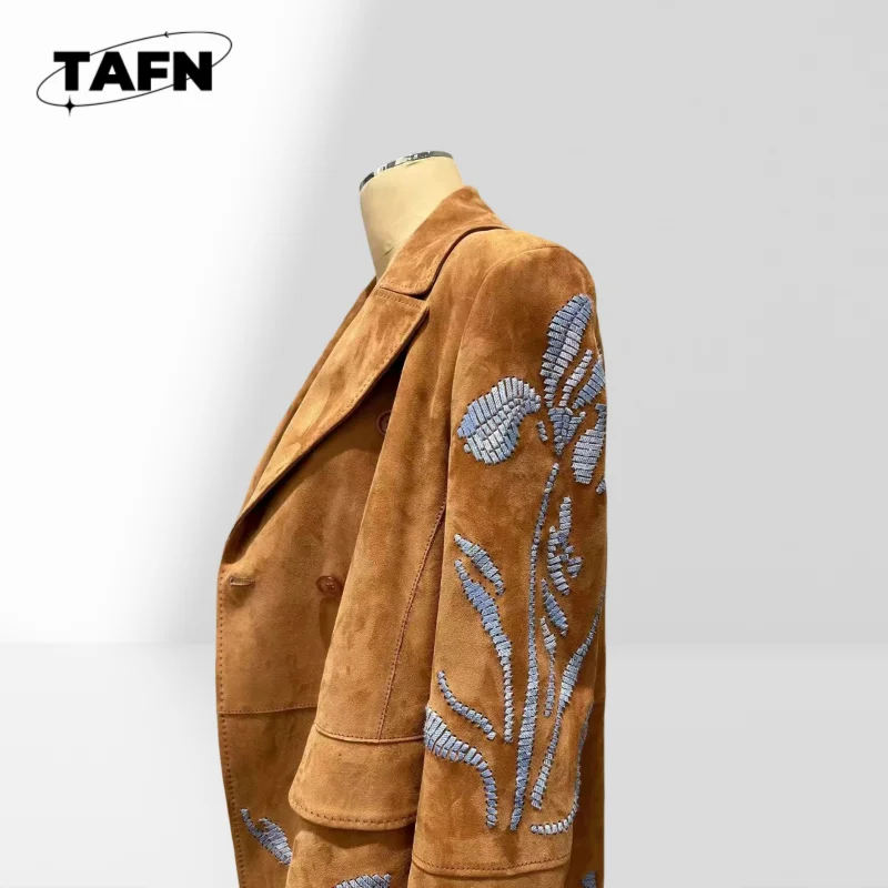 Schicke Damen-Anzug-Blazer-Jacke für formelle Anlässe, Büro-Blazer für Damen, trendig und stilvoll AJ0902