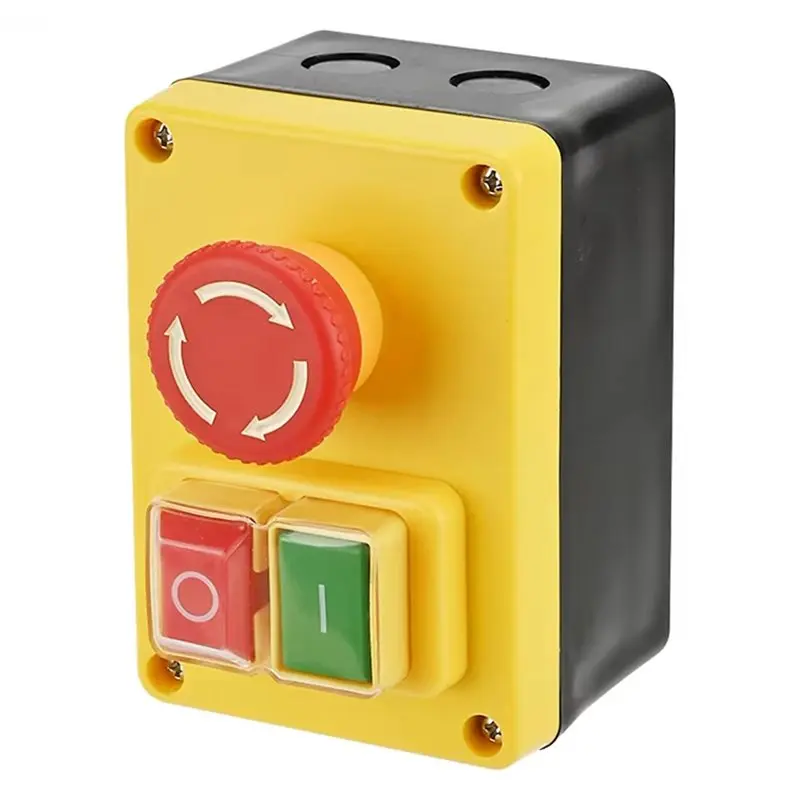 

【ADORN】Emergency Stop Switches KJD17D 120V 16A Electromagnetic Push Button Switch For Electric Tools And Machine Tool Equipment