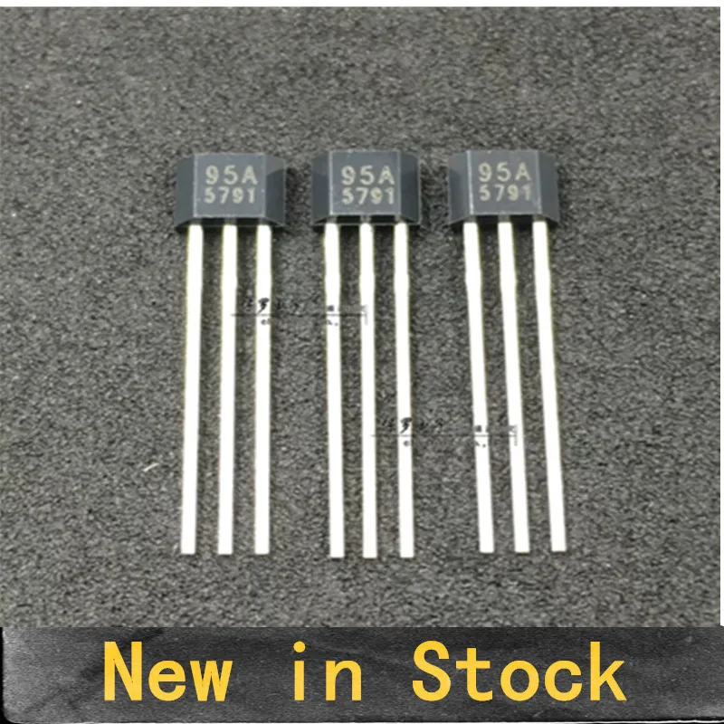 10PCS SS495A1 SS495A Linear Hall Sensor, Silkscreened “95A”, Through-hole, 495A Hall Element