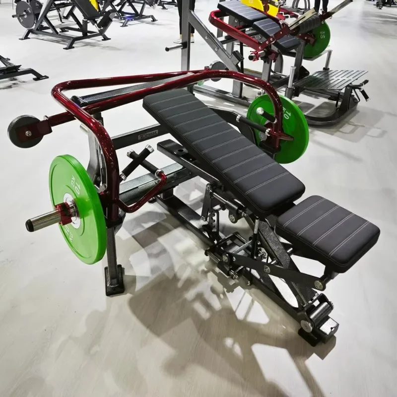 Commercial gym adjustable seat and backrest height cross multi-bench press gym machine