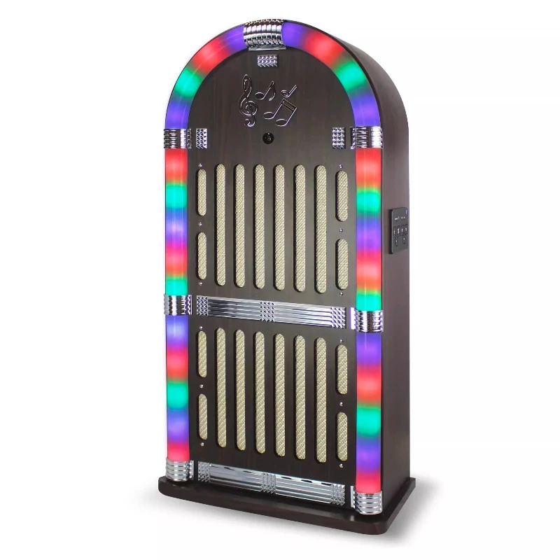 

Красочные светильники от пола до потолка Jukebox Bluetooth аудио светодиодная система окружающего освещения