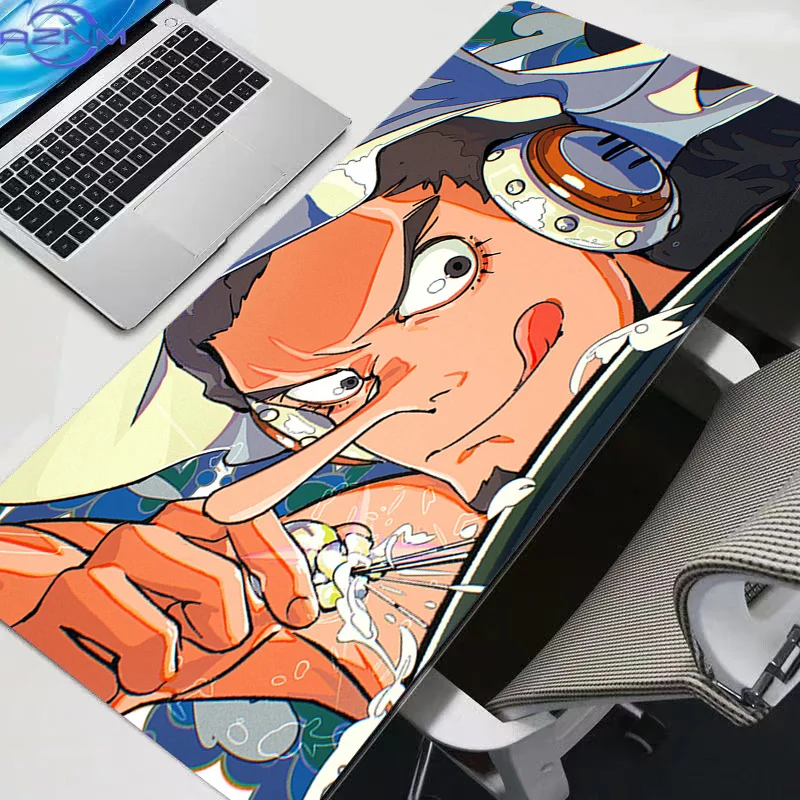 Large Mouse Pad One Piece Usopp Anime New Gamer Computer Desk Mat Modern Table Keyboard Laptop Carpet XXL Gaming Mousepad